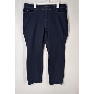 Duluth By Duluth Trading Womens Boot Cut Jeans 18Wx31 Dark Wash Western Stretch